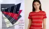 The yard-woven striped streetwear brand's heavyweight T-shirt fabric features horizontal stripes, color stripes, and black and white stripes Application Scenario